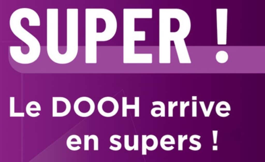 Imediacenter offre Dooh en supermarché