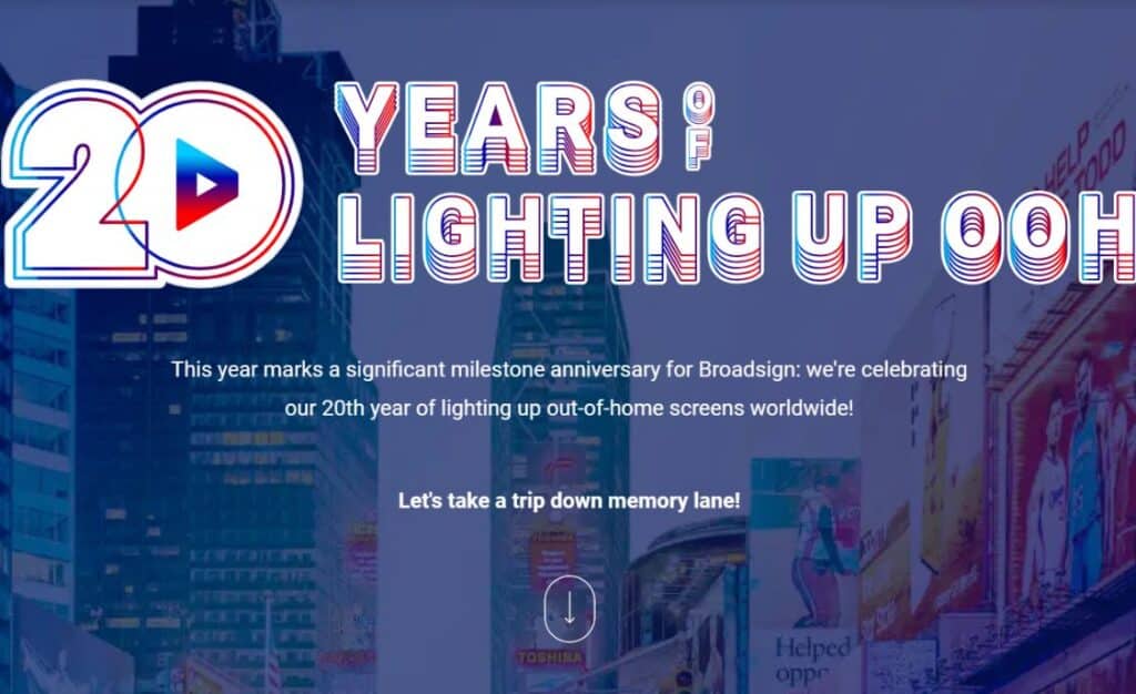 Broadsign fête ses 20 ans