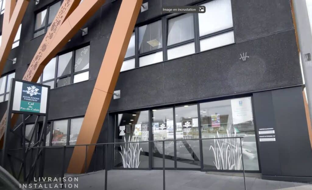 écran PLV Broker CAF Pas de Calais